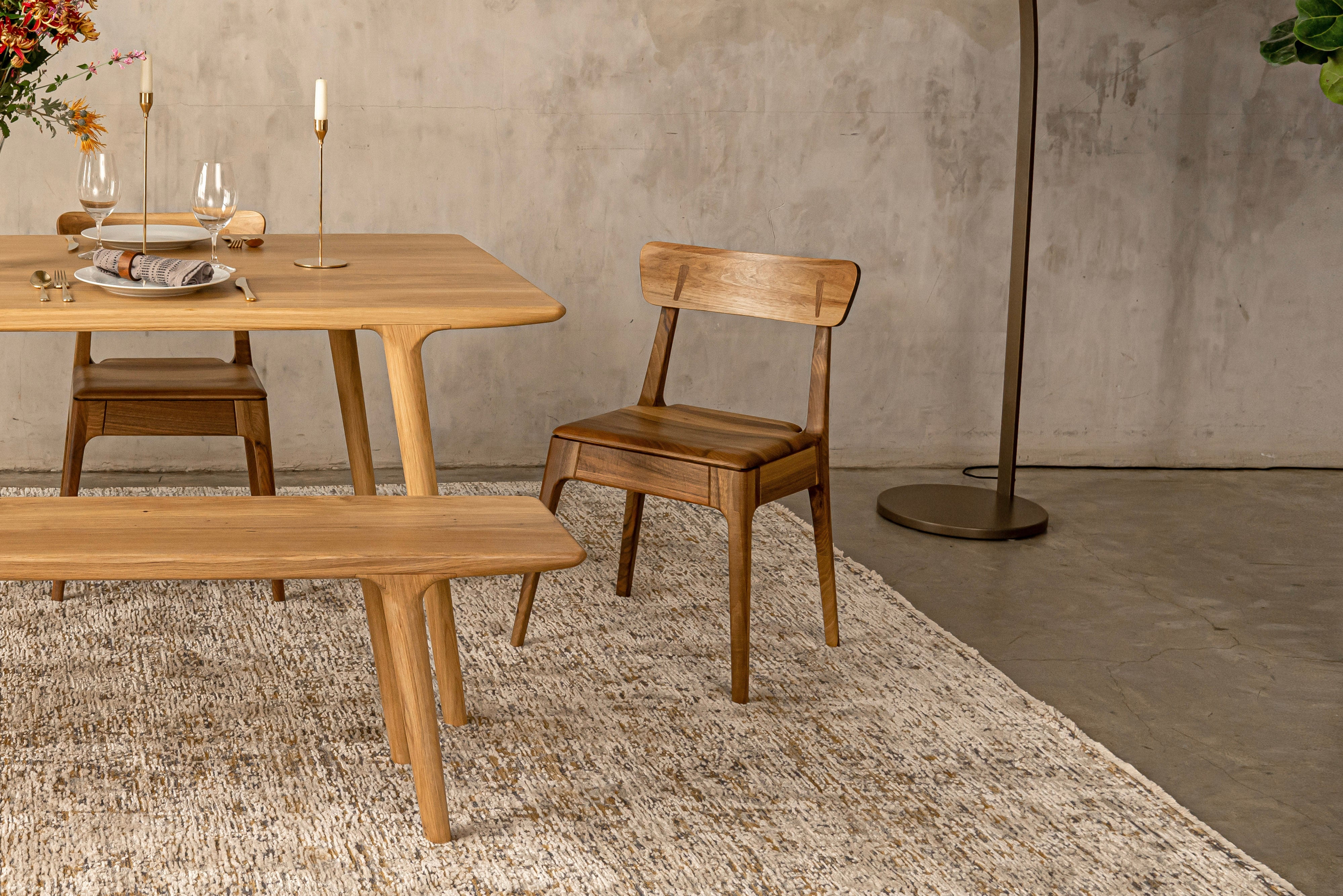 CAROLINA | Chaise en noyer