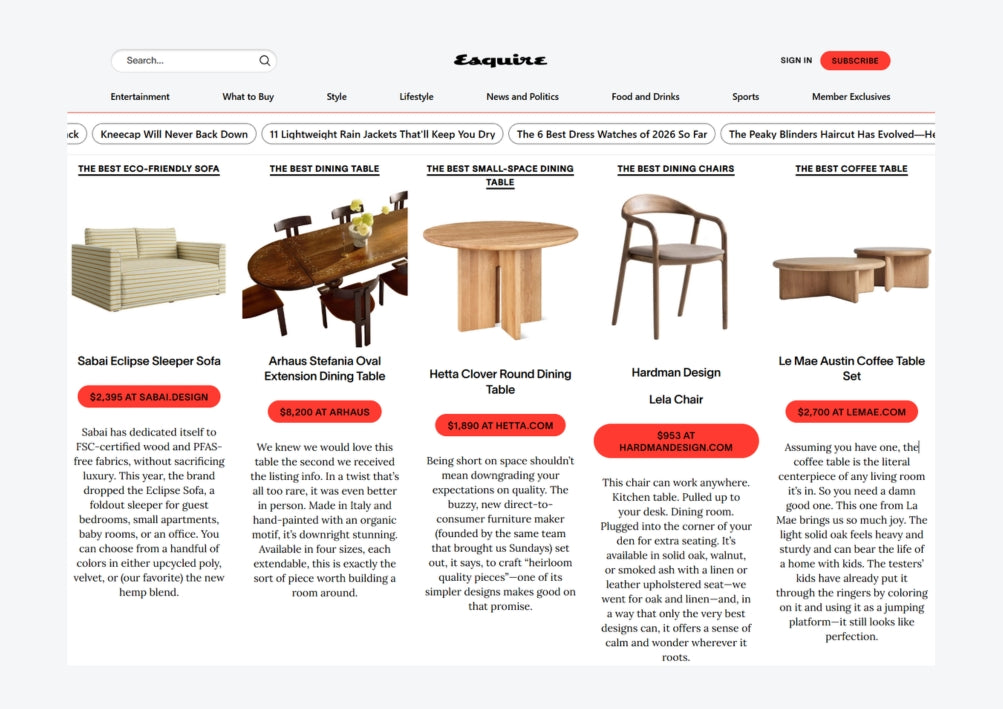 De Esquire Home Awards 2026
