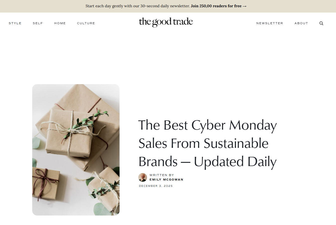 The Best Cyber Monday Sales From Sustainable Brands — Updated Daily